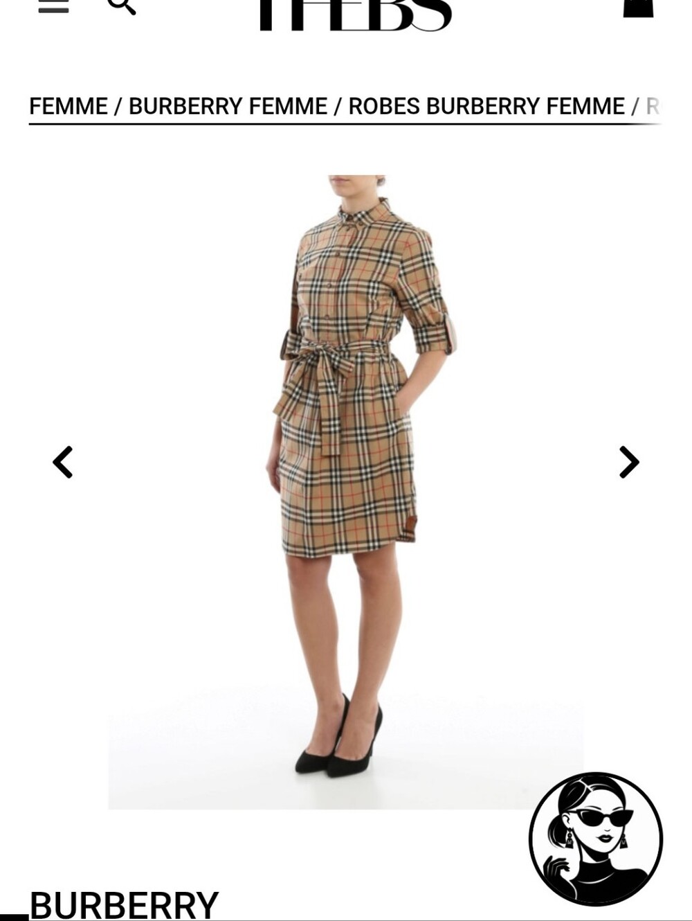 Burberry Beige, Black and Red Classic Check Button-Up Size: 8 US - Picture 7 of 7